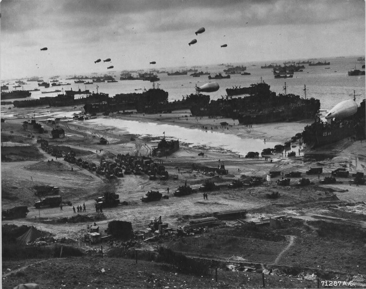 Barrage Balloons at Normandy