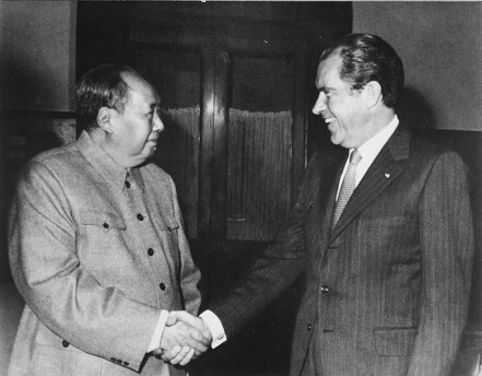 President Richard Nixon and Mao Zedong