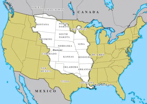 Louisiana Purchase Map